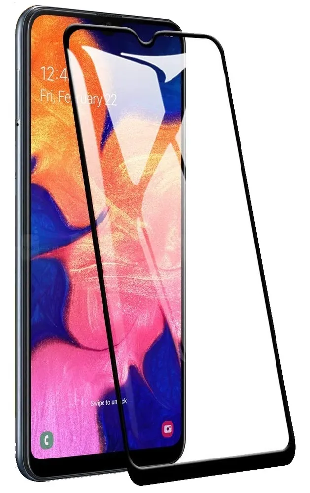 Стекло Samsung Galaxy A10 3D FG черный 
